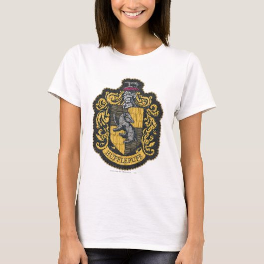 ハリー・ポッター | Hufflepuff Crest Patch Tシャツ (正面)