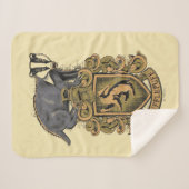 ハリー・ポッター | Hufflepuff Crest with Badger シェルパブランケット (正面(横))