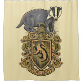 ハリー・ポッター | Hufflepuff Crest with Badger シャワーカーテン (正面)
