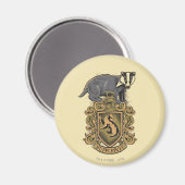 ハリー・ポッター | Hufflepuff Crest with Badger マグネット (正面/裏面)