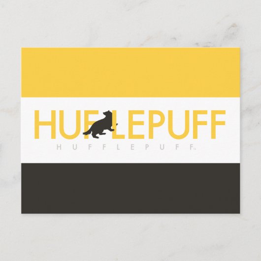 ハリー・ポッター | Hufflepuff Houseプライドロゴ ポストカード (正面)