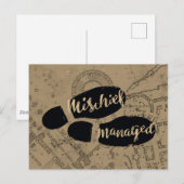 ハリー・ポッター | Mischief Managed™ マップの足跡 ポストカード (正面/裏面)