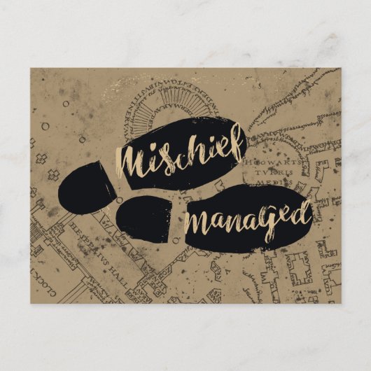 ハリー・ポッター | Mischief Managed™ マップの足跡 ポストカード (正面)