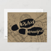 ハリー・ポッター | MISCHIEF MANAGED™マップ機器シンボル ポストカード (正面/裏面)