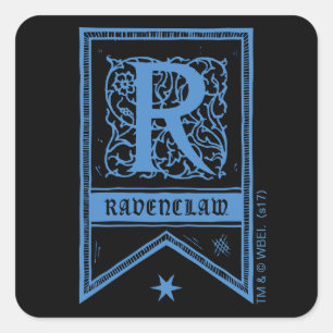 ハリー・ポッター   Ravenclawモノグラムバナー スクエアシール