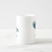 ハリー・ポッター | RAVENCLAW™シルエットタイポグラフィ ボーンチャイナマグカップ (正面)