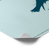 ハリー・ポッター | RAVENCLAW™シルエットタイポグラフィ ポスター (角)