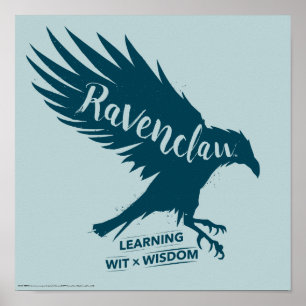 ハリー・ポッター   RAVENCLAW™シルエットタイポグラフィ ポスター