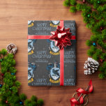 ハリー・ポッター | Ravenclaw Crest - Happy Christmas ラッピングペーパー<br><div class="desc">このラベ祝ンクロハッピークリスマスのラッピング紙で休日だ！カスタマイズしてカスタム文字!</div>