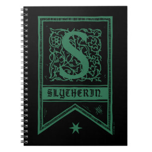 ハリー・ポッター   Slytherinモノグラムのバナー ノートブック
