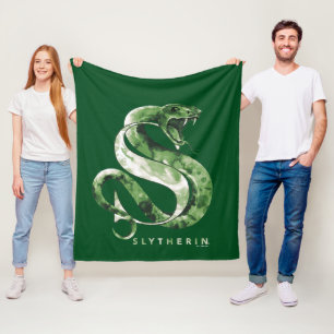 ハリー・ポッター SLYTHERIN™スネークウォーター色 フリースブランケット