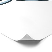 ハリー・ポッター | Slytherin Crest – アイスブルー ポスター (角)