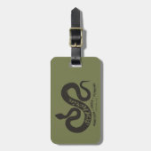 ハリー・ポッター | SRYTHERIN™シルエットタイポグラフィ ラゲッジタグ (正面縦)