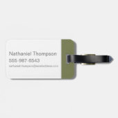 ハリー・ポッター | SRYTHERIN™シルエットタイポグラフィ ラゲッジタグ (裏面横)