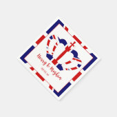 ハリー&メガンクラウン |王室のの結婚お祝い スタンダードカクテルナプキン (角)