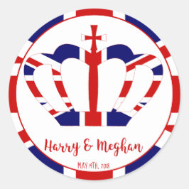 ハリー&メガンクラウン |王室のの結婚お祝い ラウンドシール