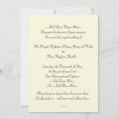 ハリー＆メーガン エレガント ロイヤル ウェディング ご招待状 招待状 (裏面)