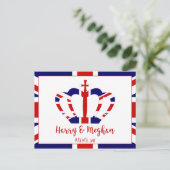 ハリー＆メーガン クラウン | ロイヤルウェディング セレブレーション インビテーションポストカード (スタンド正面)