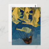 ハリー・ラウンドツリー著「野生の白鳥」 ポストカード (正面/裏面)