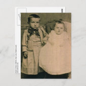 ハリー&ロージー、ハル&ロティ・ザルフォスの子ども ポストカード (正面/裏面)