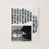 ハリー・S・トルーマンは政府完全な民主主義ではないです ジグソーパズル (縦)