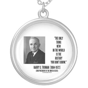 ハリー・S・トルーマン唯一の新世界史が知る シルバープレートネックレス