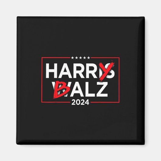 ハリーBカマラハリスアンドティムW 2024 マグネット (正面)
