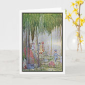 ハリーClarke著少し親指 カード (黄色い花)