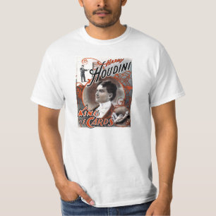 ハリーHoudini -ヴィンテージポスターデザイン Tシャツ