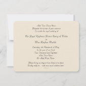 ハリーMeghanのモノグラムの英国国旗の招待状 招待状 (裏面)