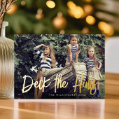 ハルのデッキ |航海のクリスマス写真 箔シーズンカード