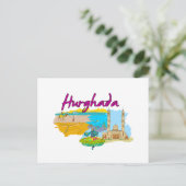 ハルガダ語 – エジプト.png ポストカード (スタンド正面)