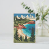 ハルキディキギリシャヴィンテージ ポストカード (スタンド正面)