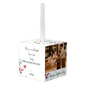 ハルクは家族を一緒に聞くキューブオーナメントキリスト キューブオーナメント (裏面アングル)