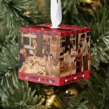 ハルクは家族を一緒に聞くキューブオーナメントキリスト