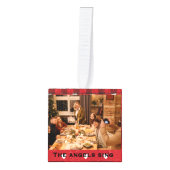 ハルクは家族を一緒に聞くキューブオーナメントキリスト キューブオーナメント (正面)