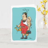 ハルクザヘアリーエンジェルホリデーカード カード (黄色い花)