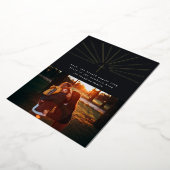 ハルクザヘラルドエンジェルズフォイルホリディフォトカード 箔招待状 (回転した状態)