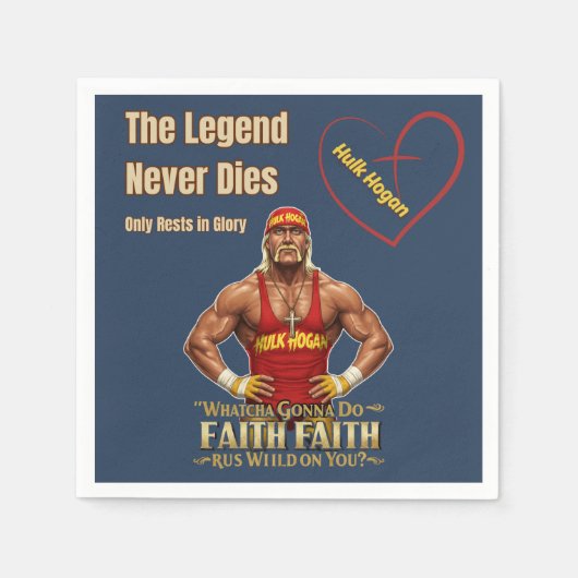 ハルク・ホーガンはこのハルクスターはっきりしたを愛しインスパイアている スタンダードカクテルナプキン (正面)