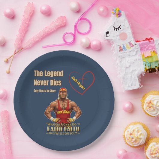ハルク・ホーガンはこのハルクスターはっきりしたを愛しインスパイアている ペーパープレート (パーティー)