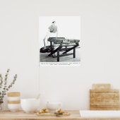 ハルグレーブスの「紡績ジェニー」の再構築 ポスター (キッチン)