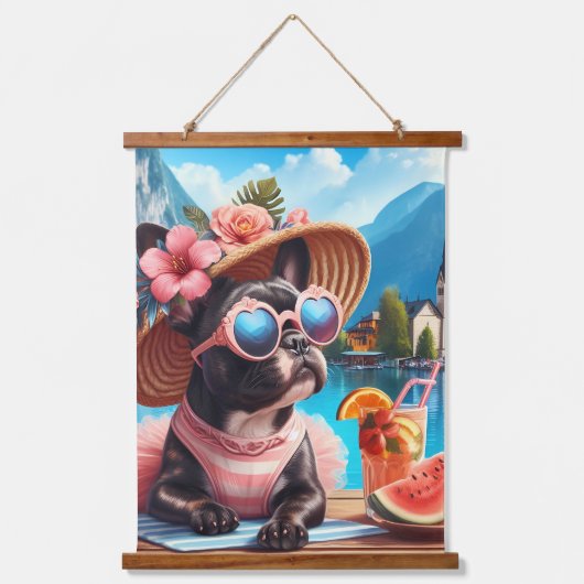 ハルスタットのフランス語 吊り下げ型タペストリー (正面)