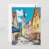 ハルスタットオーストリア旅行 ポストカード (正面/裏面)