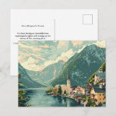 ハルスタット、オーストリアヴィンテージ旅行 ポストカード (正面/裏面)