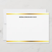 ハルディインディアン水彩儀式ターメリックフローラ 招待状 (裏面)