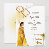 ハルディ式のご招待 招待状 (正面/裏面)