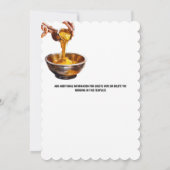 ハルディ式ターメリックインディアン結婚伝統 招待状 (裏面)