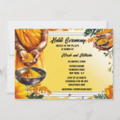 ハルディ式フローラターメリック手花 招待状 (正面)