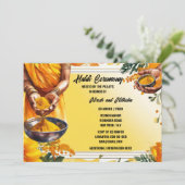 ハルディ式フローラターメリック手花 招待状 (スタンド正面)