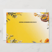 ハルディ式フローラターメリック手花 招待状 (裏面)